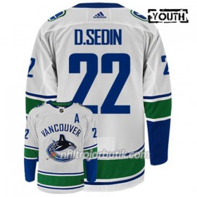 Barn Ishockey Vancouver Canucks Tröja DANIEL SEDIN 22 Adidas Vit Authentic
